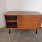 Buffet sliding teak doors by Gunther Renkel for Rego