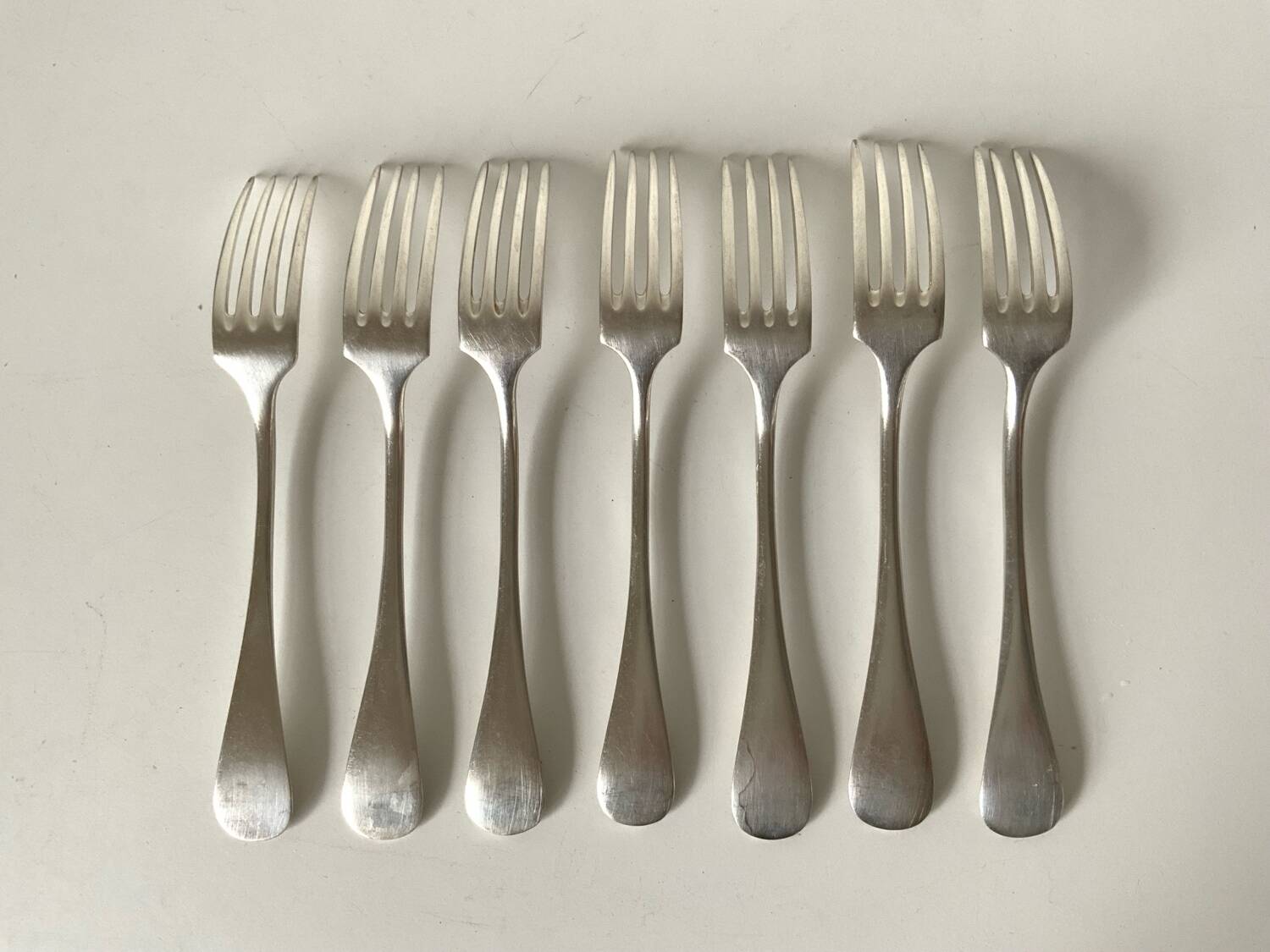 Silver-plated forks