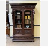 Imposing antique Neo-Renaissance bookcase