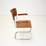 Restored Bauhaus Chrome Chair by Rudolf Vichr Prag, 1930s