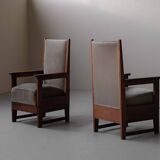 Pair of Art Deco armchairs – Amsterdam School, circa 1930