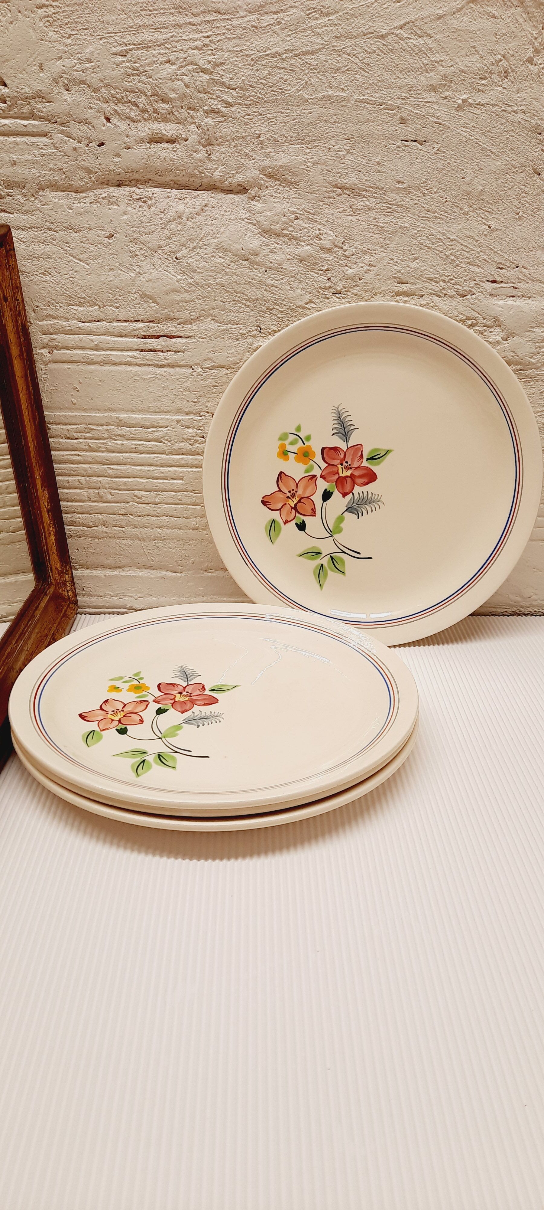 Set 4 flat plates Salins