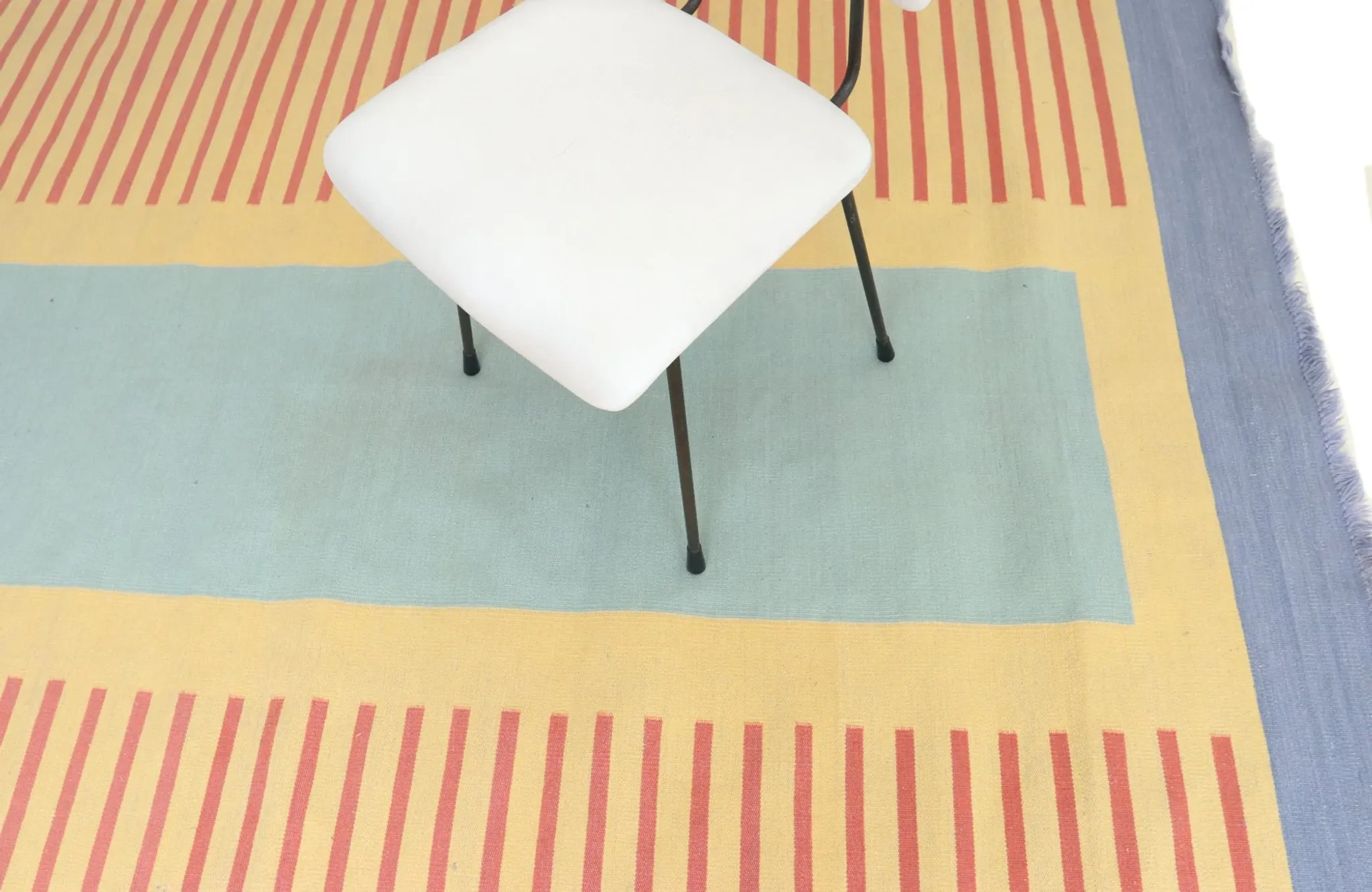 Vintage hand-woven wool kilim / flatweave rug, 1970s–80s