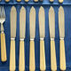 Vintage fish cutlery set - Silver - 12-piece set