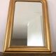 Miroir ancien Louis Philippe perlé doré vintage 56x80cm