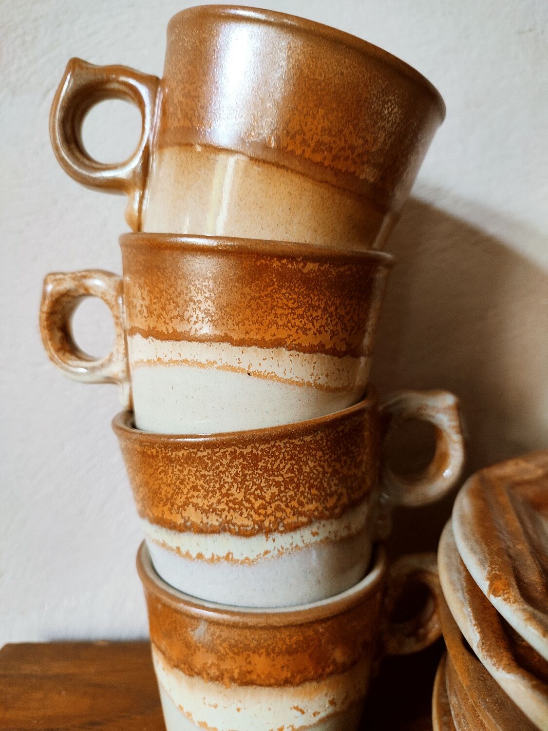 Coffee service and dessert in stoneware west Germany