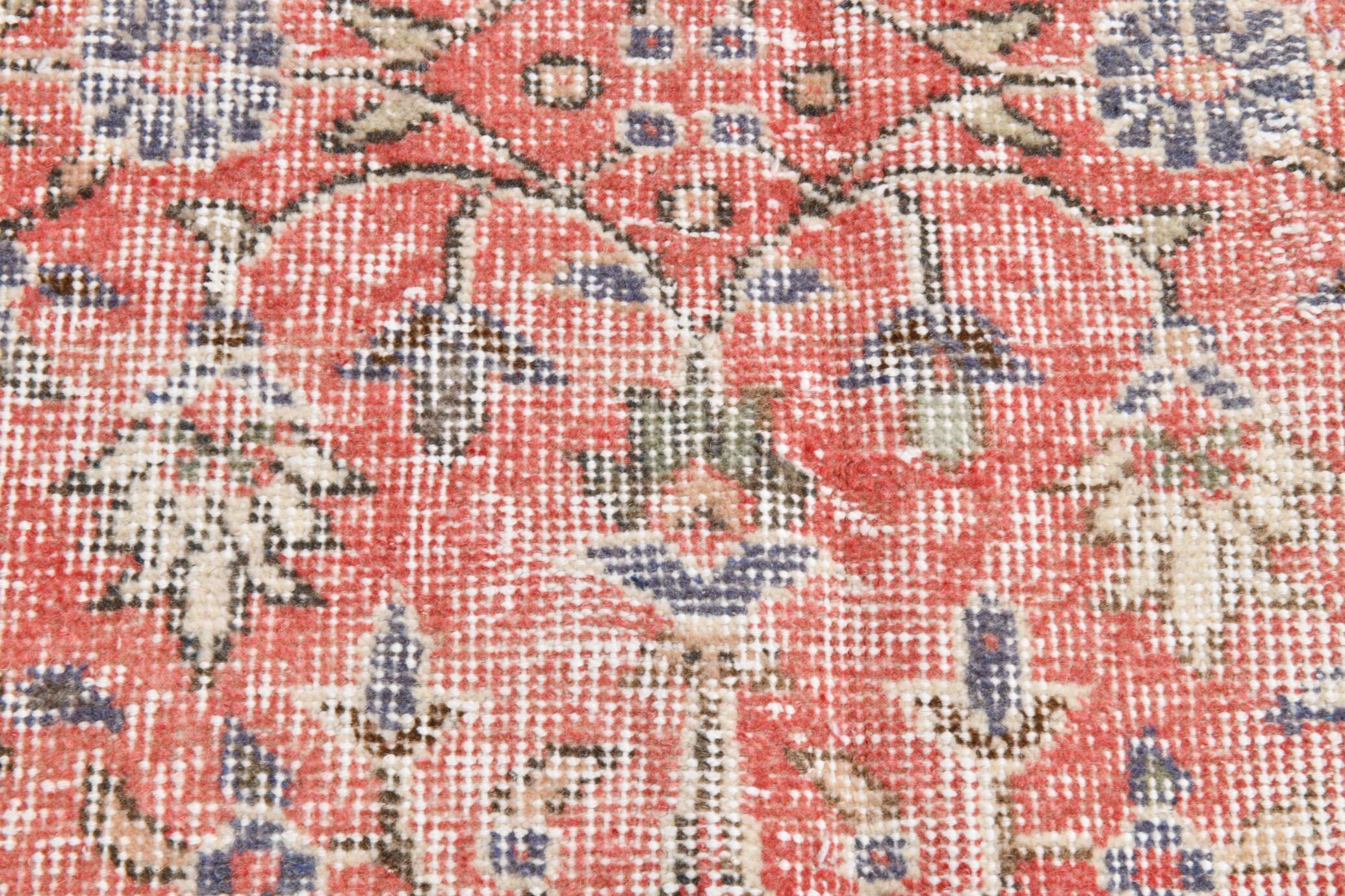 7x10 Pale Red Beige Turkish Area Rug, 209x308Cm SK 21028