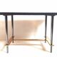 Coffee table with ceramic tiles and gold leaf, height 36 cm, 1950s