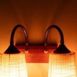 Vintage teak wall lamp for bedside, wall lamp Sweden 1960s