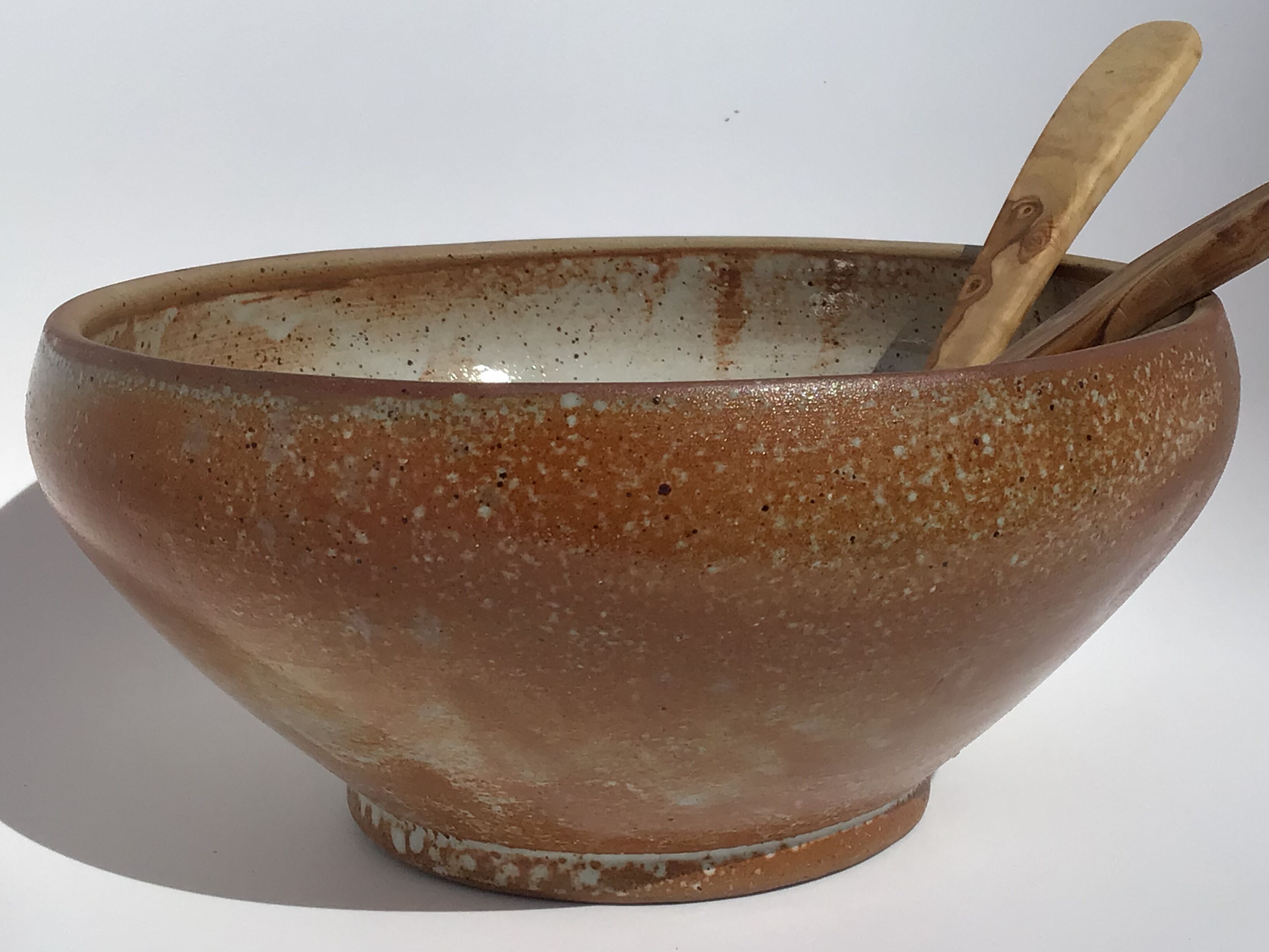 Artisanal speckled sandstone bowl diameter 27cm