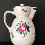 Old ceramic teapot Digoin and Sarreguemine