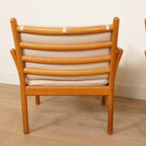 Set of 2 vintage armchairs | Illum Wikkelsø for Silkeborg | Model Genius | Teak