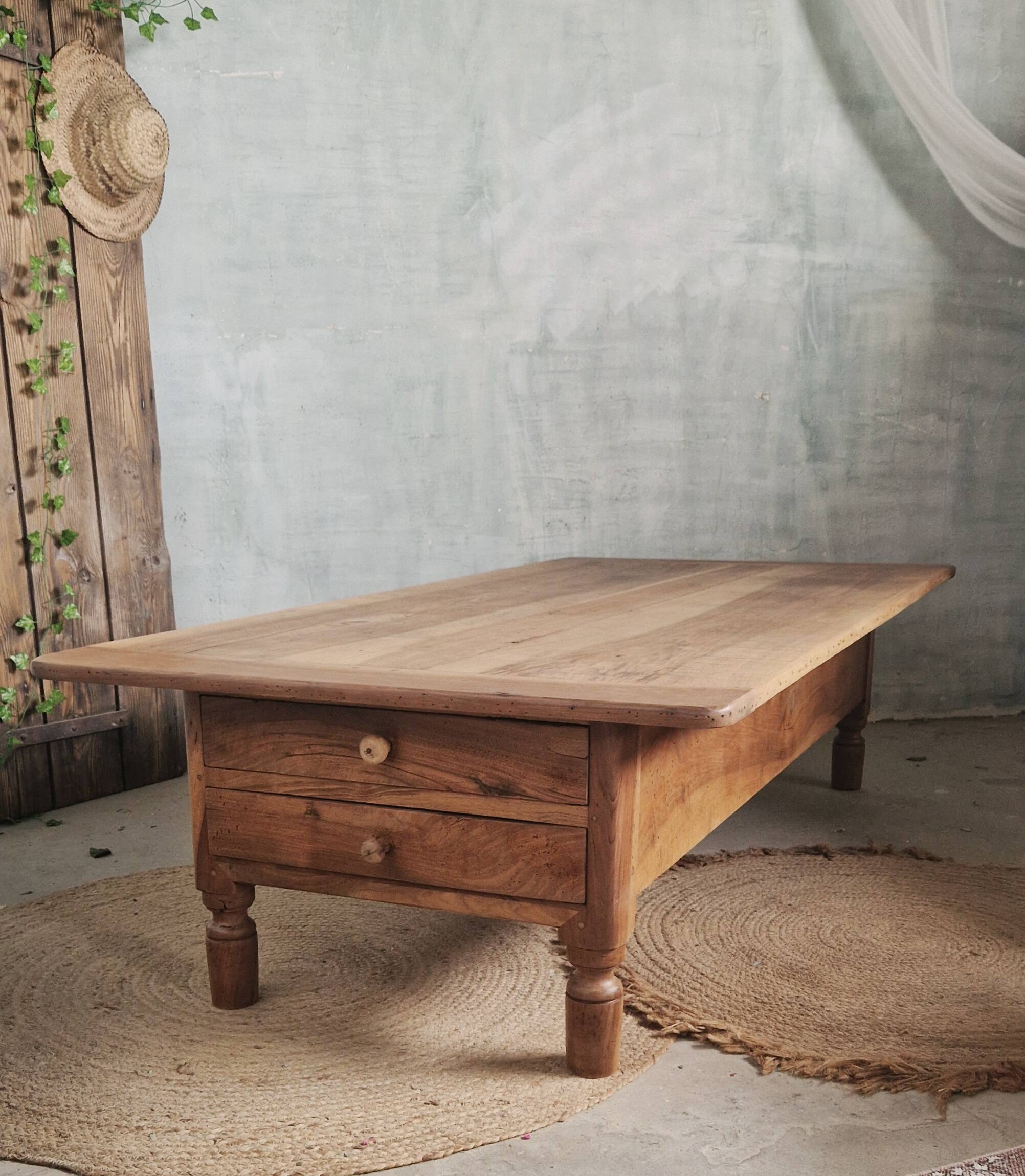 Old and large coffee table