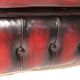 English 20th century leather Chesterfield sofa 4 seater oxblood red