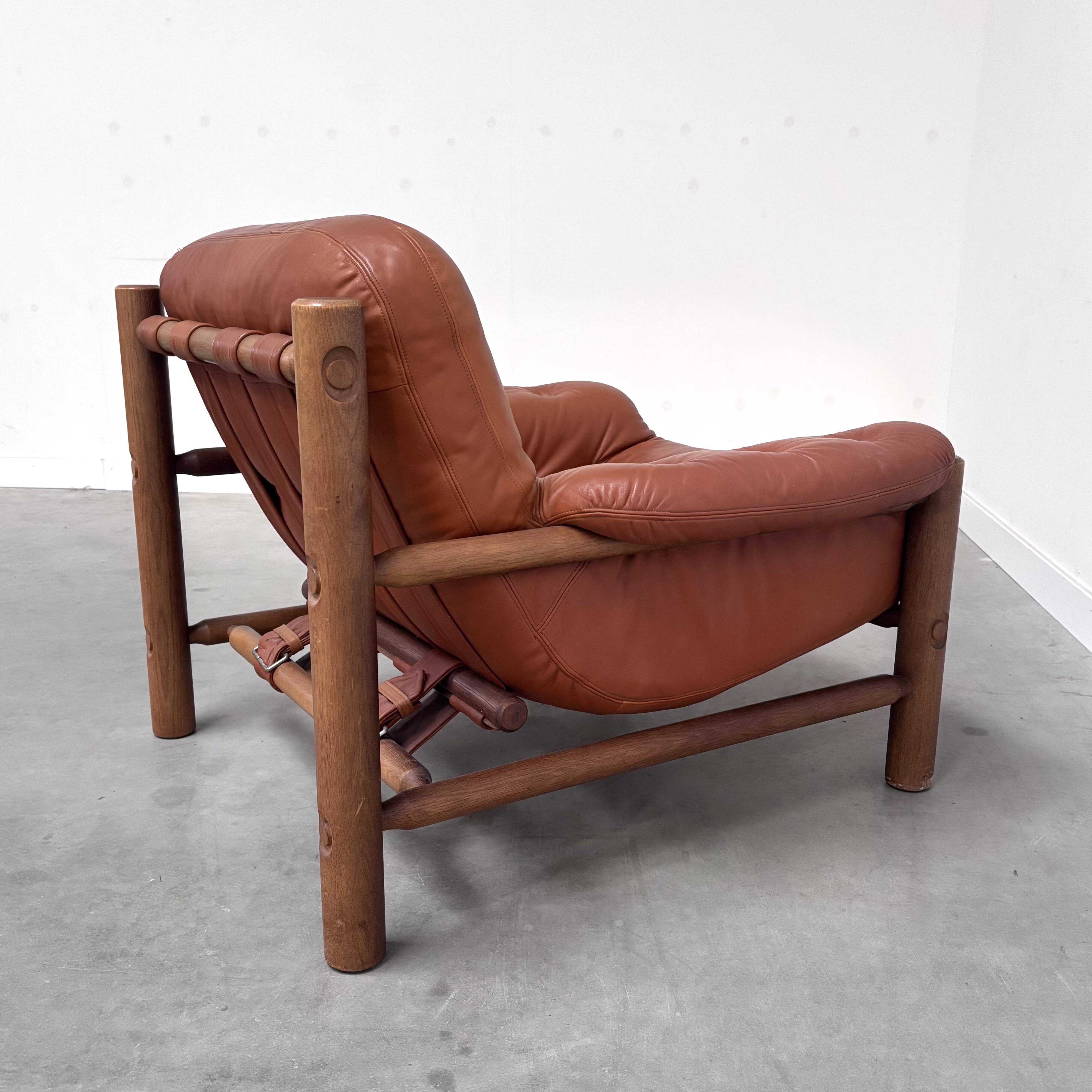 Vintage brutalist, Brazilian style lounge chair, 1960s