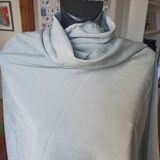 Blue vintage striped fabric