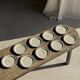 Set of 9 small dessert plates in porcelain from Sologne JO Moscow 198