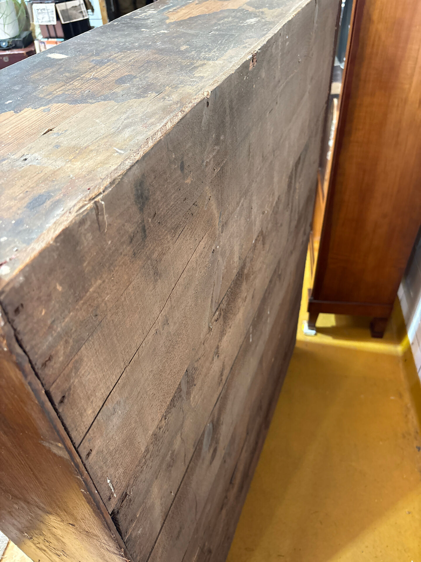 Large antique workshop cabinet with 44 drawers – patinated wood