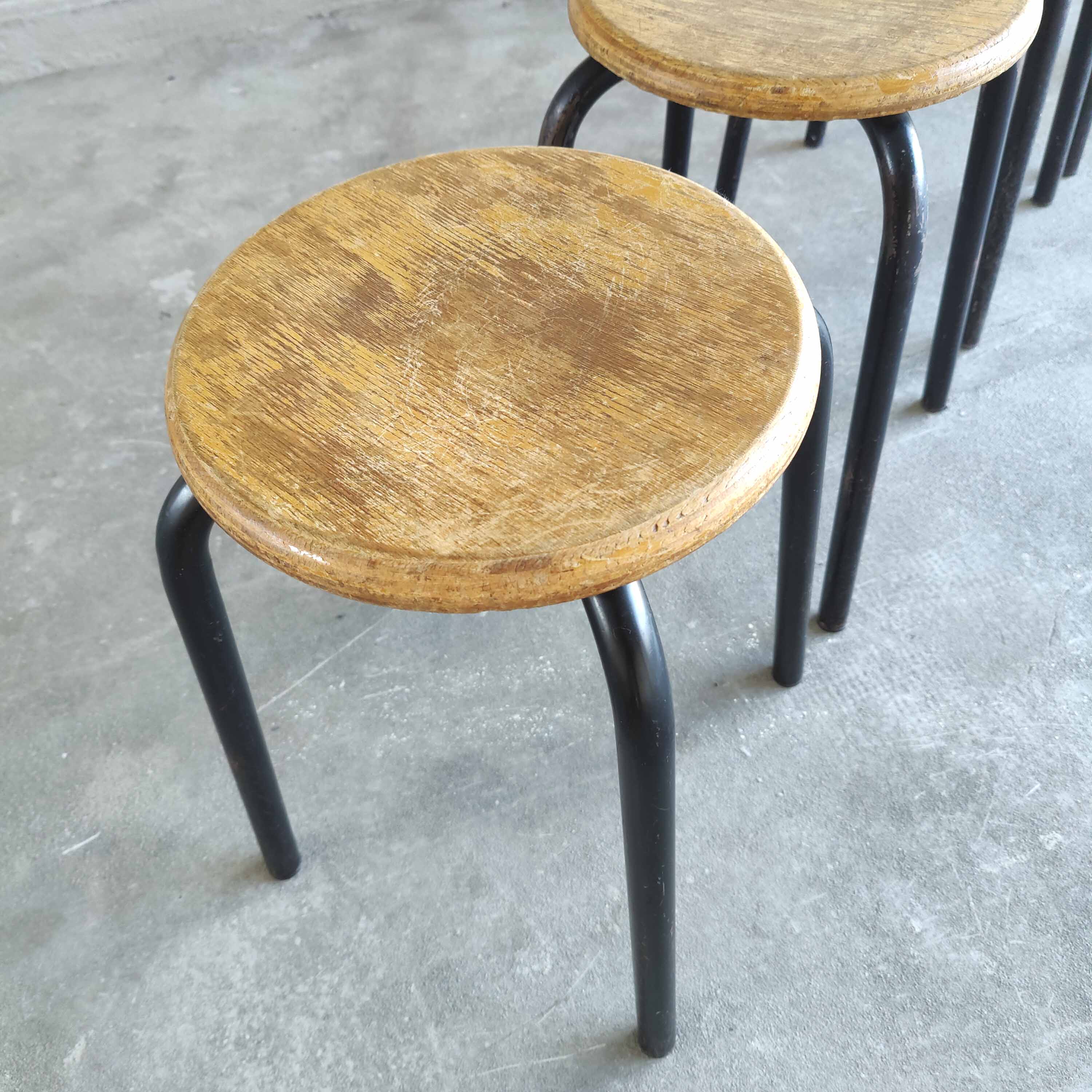 Set six vintage stools