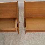 Pair of vintage Scandinavian  nightstands  1960