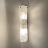 Applique murale en verre glacé vintage, années 1970