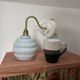 Pair of Art Deco swan neck wall lights