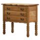 Vintage 1960s Danish three-drawer Oak Side Table, Henning Kjærnulf style