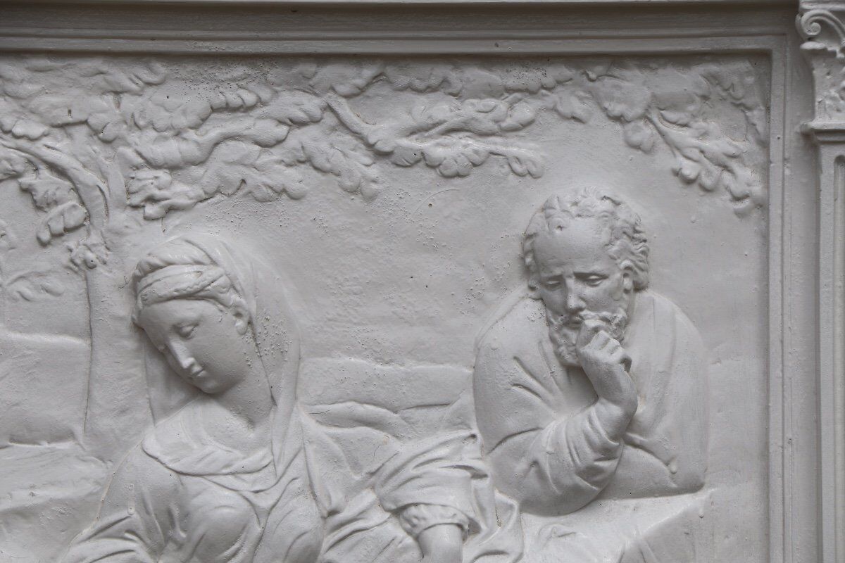 Bas-relief in plaster