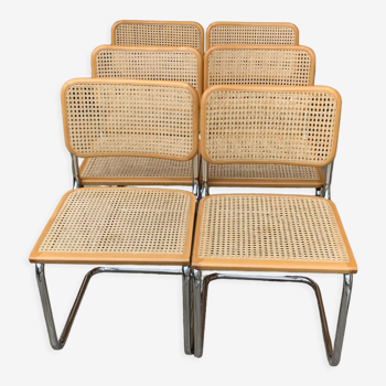 6 chaises Cesca de Marcel Breuer