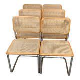 6 chaises Cesca de Marcel Breuer