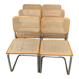 6 chaises Cesca de Marcel Breuer