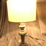 Taupe gray laying lamp