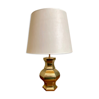 Lamp with brass foot-70s