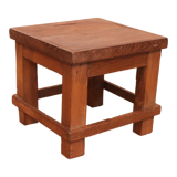 Old small Burmese teak workshop bedside table