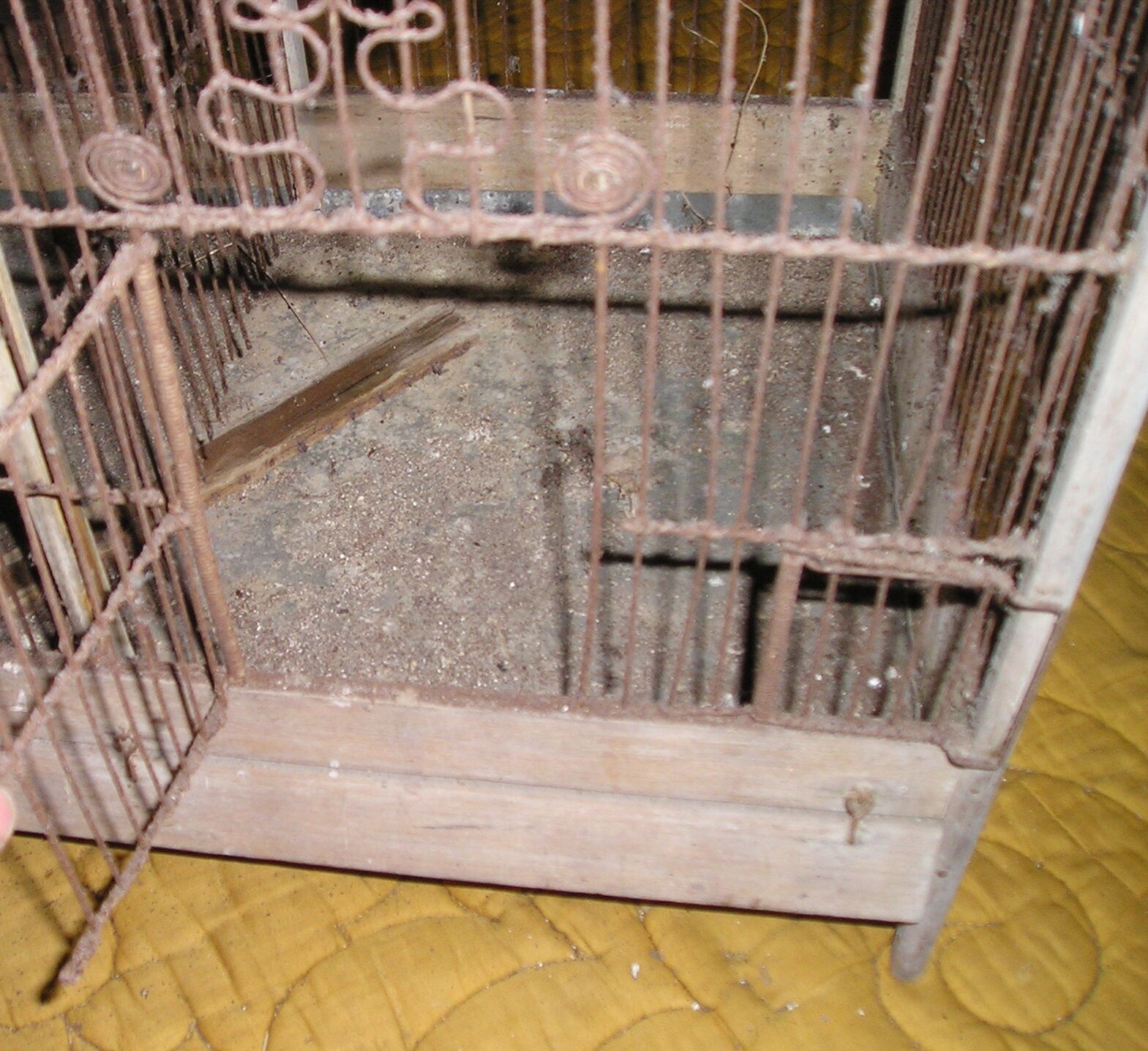 Old wooden bird cage