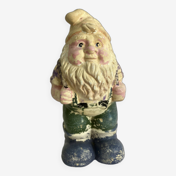 Plaster garden gnome