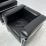 ‘90s Vintage LC2 Armchairs by Le Corbusier &Charlotte Perriand  for Cassina