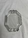 Vintage octagonal glass ashtray