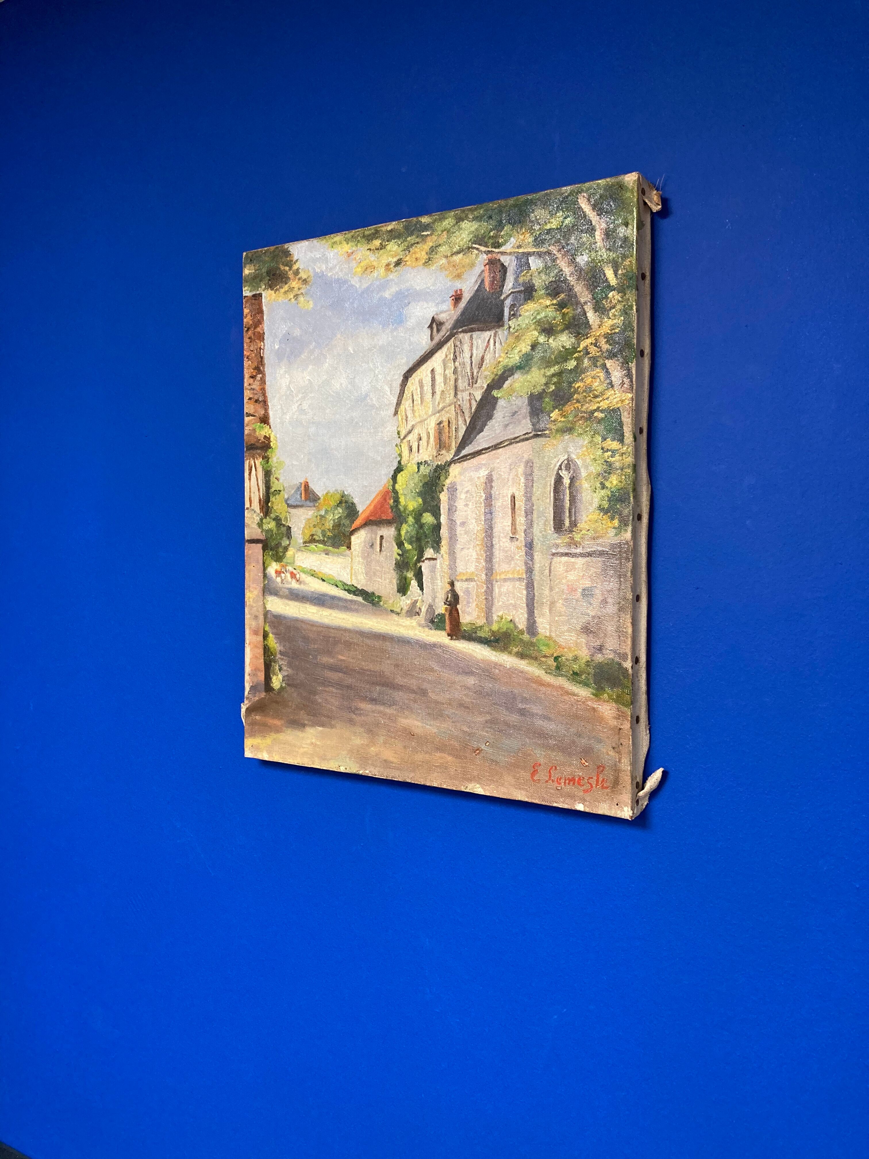 Huile sur toile vintage