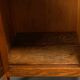 Art Deco Amsterdam School Nightstands pair in oak and glass, 1930s Netherla