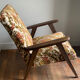 Vintage armchair floral fabric