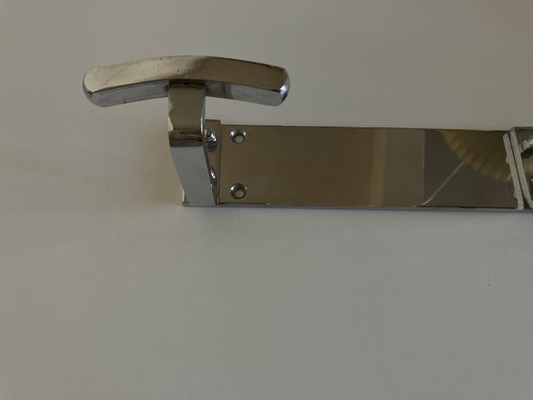 patère de salle de bain chrome art déco 1950