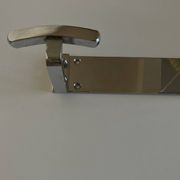 patère de salle de bain chrome art déco 1950