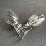 7 port glasses – Blown and cut crystal