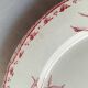Lot of 2 Antique Plates Sarreguemines Model Carmen Red (Li)