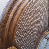 4 vintage rattan armchairs