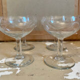 Old champagne glasses