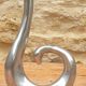 Solid aluminum candle holder