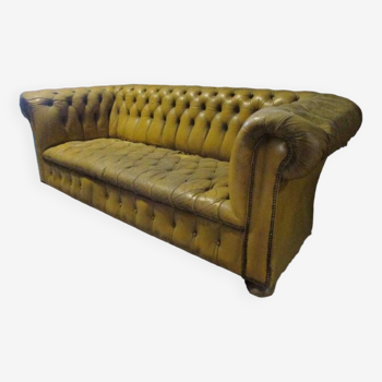 Canapé Chesterfield 2 ocre