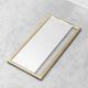 Vintage mirror with brass frame and transparent glass insert – Italian design 1970s